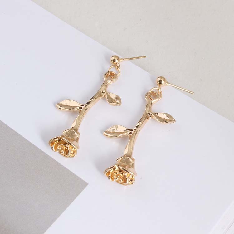 2020 Fashion Camellia Rose imitation pearl earrings female jewelry