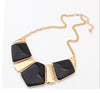 2020 Fashion Choker Maxi Necklace For Women Big Triangle Gems Bib Necklace & Pendants Statement Jewelry 5N025