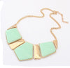 2020 Fashion Choker Maxi Necklace For Women Big Triangle Gems Bib Necklace & Pendants Statement Jewelry 5N025