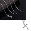 2020 Fashion Curve Cross necklaces & pendants For Men Women sterling-silver-jewelry Fine Jewelry plata de ley 925colar masculino
