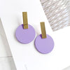 2020 Fashion Geometric Round Acetate Acid Acrylic Earrings Korea Temperament Trending Exaggeration Women Earrings Jewelry Gifts