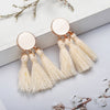 2020 Fashion Handmade Tassel Earrings For Women Bobo Hanging Fringe Drop Dangle Earrings Wedding Party Beach Statement Jewelry