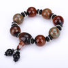 2020 Fashion Jewelry Natural Stone Buddha Beads Men Fine Ocean Agate Fashion Bracelet Chalcedony Charm For Women Pulseras Mujer
