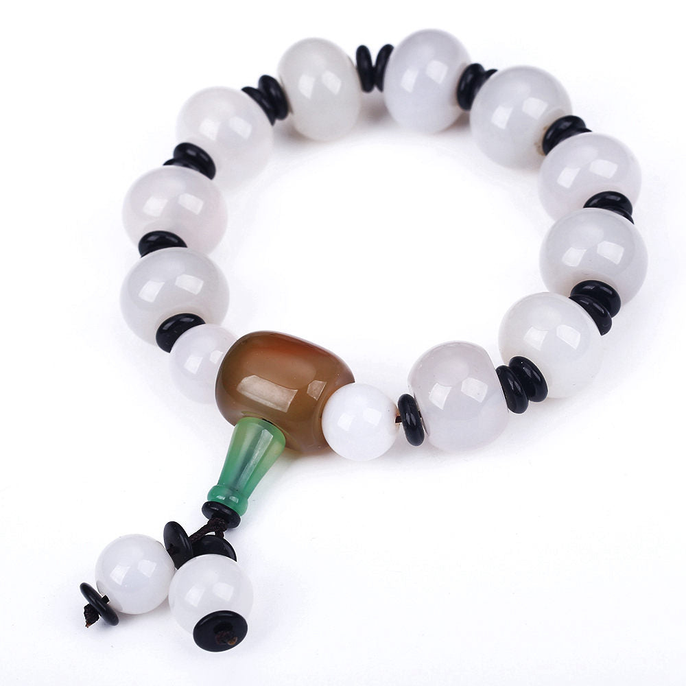 2020 Fashion Natural Stone Amber Bracelets For Women Men Rose Quart Tiger Eyes Agates Beads Yoga Bracelets Pulseira Masculina