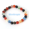 2020 Fashion Natural Stone Bracelets For Women Men Tiger Eyes Rose Quart Amethyst Agate Bead Yoga Bracelets Pulseira Masculina