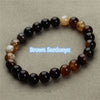 2020 Fashion Natural Stone Bracelets For Women Men Tiger Eyes Rose Quart Amethyst Agate Bead Yoga Bracelets Pulseira Masculina