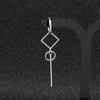 2020 Fashion Pop Jewelry Korean BTS Bangtan Boys Album Silver Drop Earring For Women Vintage Long Men Earring Geometric