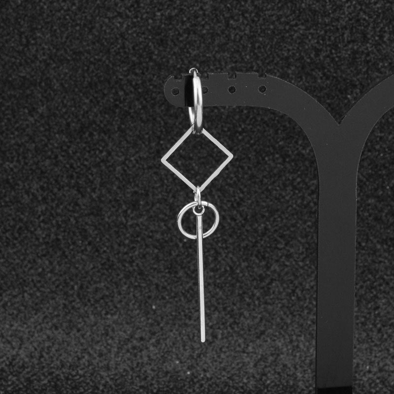 2020 Fashion Pop Jewelry Korean BTS Bangtan Boys Album Silver Drop Earring For Women Vintage Long Men Earring Geometric