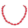 2020 Fashion Red Natural Stone Geometric Link Heart Square Round Chain Choker Necklaces For Women Female Bohemian Jewelry