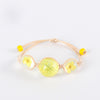 2020 Fashion Woven Adjustable Bracelet Lucky Grass Natural Dried Flower Bracelets Handmade Women Gift Jewelry Ball Glass