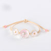 2020 Fashion Woven Adjustable Bracelet Lucky Grass Natural Dried Flower Bracelets Handmade Women Gift Jewelry Ball Glass