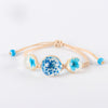 2020 Fashion Woven Adjustable Bracelet Lucky Grass Natural Dried Flower Bracelets Handmade Women Gift Jewelry Ball Glass