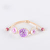 2020 Fashion Woven Adjustable Bracelet Lucky Grass Natural Dried Flower Bracelets Handmade Women Gift Jewelry Ball Glass