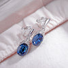 2020 Fashion jewelry 2 Colors New stylish crystal Earrings Female Crystal from Swarovski Earless ear clip For Woman Party