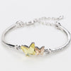 2020 Fashion jewelry New Fashion Crystal from Austrian Crystal butterfly bracelet female sweet temperament Fit Women