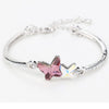 2020 Fashion jewelry New Fashion Crystal from Austrian Crystal butterfly bracelet female sweet temperament Fit Women