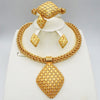 2020 Fashion jewelry set African Nigeria Dubai gold-color African bead jewelry wedding jewelry set african beads jewelry sets
