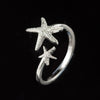 2020 Fashion romance starfish open ring for for man hot sell hand ornaments