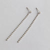 2020 Flat Beads Long Earrings 925 Sterling Silver Earrings For Women Tassel Earrings Wedding Jewelry
