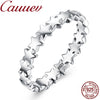 2020 HOT Fashion Star Trail Stackable Rings 100% Authentic 925 Sterling Silver Star Shape Finger Ring For Women Wedding Jewelry