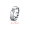 2020 Her King His Queen Crown Wedding Titanium Ring For Women Silver Black Rings For Men Engagement Ring Lover Couples Jewelry