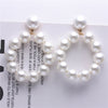 2020 Hot Fashion Jewelry White Imitation Pearl Earrings big Round 12mm Pearl Earrings Statement Earrings for woman