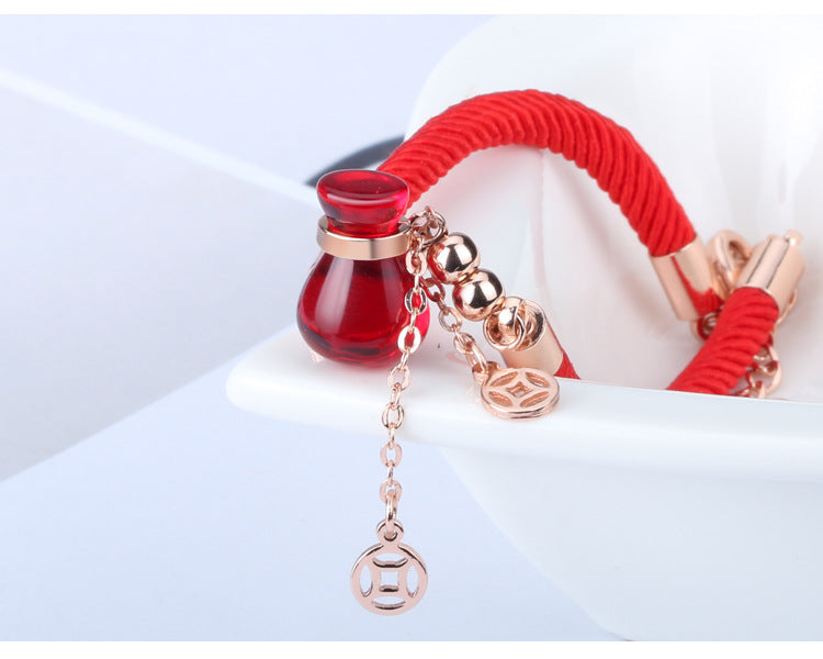 2020 Hot Fashion Sale Crystal from Austrian Shape Crystal gourd red rope bracelet Fit Women and female as Cute Gifts