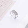 2020 Hot Fine jewelry jewelry Sweet Heat ring female Crystal from Austrian 2 Colors For Women as gifts