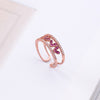 2020 Hot Fine jewelry jewelry Sweet Heat ring female Crystal from Austrian 2 Colors For Women as gifts