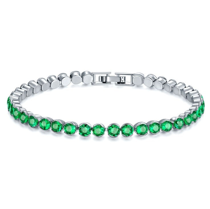 2020 Hot Luxury 8-color round bracelet female cross-border bracelet bracelet Crystal from Swarovski Fit DW for Women Party