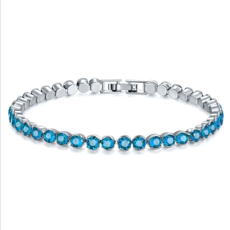 2020 Hot Luxury 8-color round bracelet female cross-border bracelet bracelet Crystal from Swarovski Fit DW for Women Party