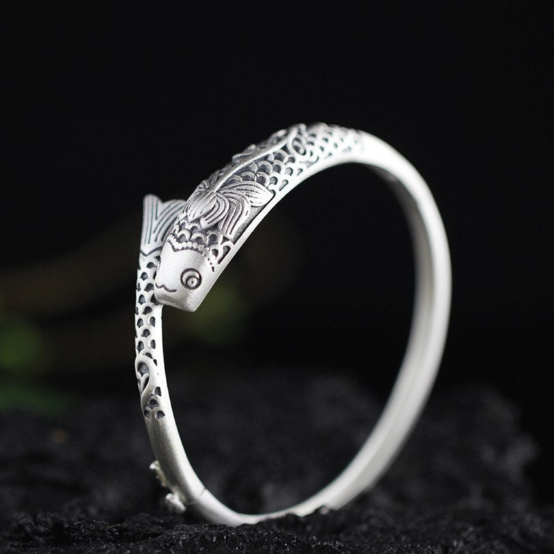 2020 Hot Sale Animal Armbanden Voor Vrouwen Thai Wholesale S925 Pure Ornaments Manual Drawing Ms. Fisher Bracelet The New Start