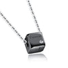 2020 Hot Sale Crystal from Swarovski New Rubik's Cube Steel Necklace Luckyrs 2 Colors Fit Women and female with Man