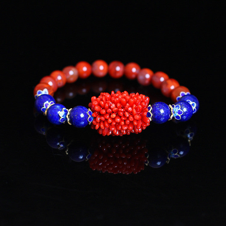 2020 Hot Sale Kehribar 2020 New Jewelry] S925 Pure Jewelry Wholesale Natural Fashion Lady With Stone Hand String