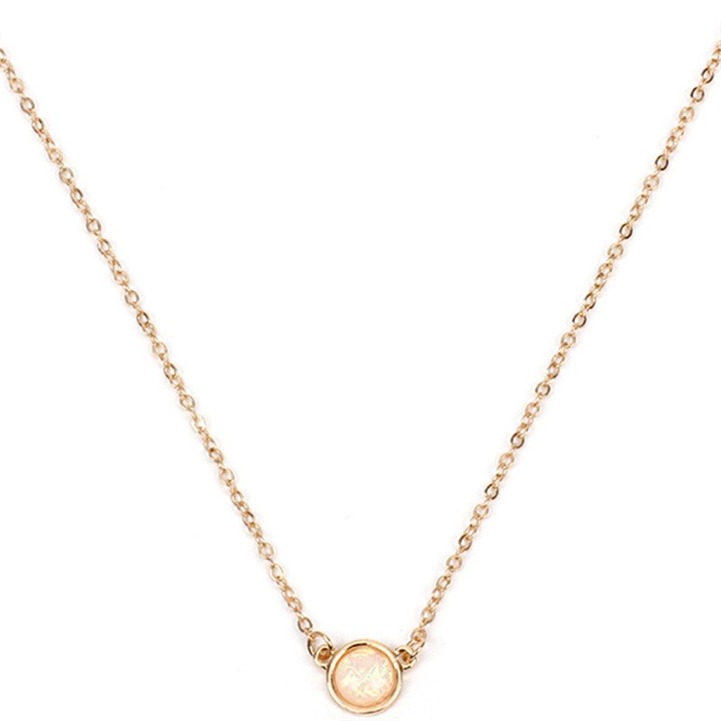 2020 Hot Sale Natural Simple Pendant Necklace Silver & Golden Color Chains Beads Shell Necklace Women Fashion Jewelry 373400