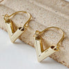 2020 Hot Sale New Fashion Trendy Earrings Brincos Oorbellen Simple 925 Sterling Silver V Shape Earrings For Women Gift