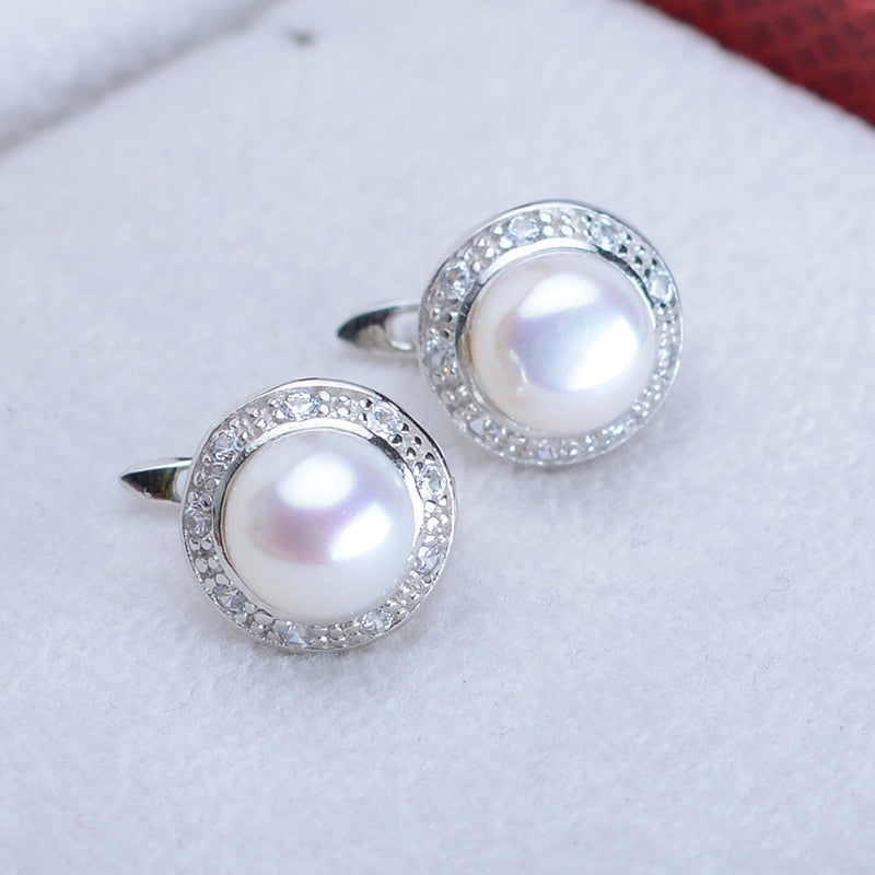 2020 Hot Sale Personality Fashion Pearl Clip Earrings Birthd Prom Party Charm Girl Crystal Accessories Gift