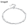 2020 Hot Sale S925 Silver Bracelet for Women With Charm Silver Bullion Personality Double-deck Link For Women Gift
