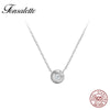 2020 Hot Sell Simple Design Ball Necklaces 925Sterling Silver Ladies Short Chain Necklaces Anti-allergic Woman Jewelry Gift zk30