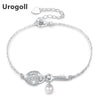 2020 Hot Summer Sale S925 sterling silver bracelet Fashion female zircon love heart shape pearl jewelry for Women Crystal GIft