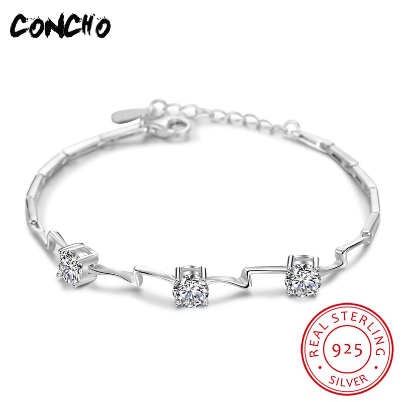 2020 Limited New Arrival Id Bracelets Armbanden Voor Vrouwen Kehribar Jewelry 925 Sterling Geometric Bracelet For Women