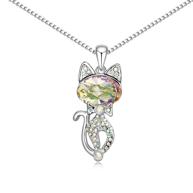 2020 Limited Trendy Women Colar Jewelry New Crystal For Cat Necklace Crystals from Austria   #102935