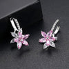 2020 NEW Europe 4 Colors Crystal from Austrian Simple Zircon Flower Earrings earrings for Women and female Fine jewelry