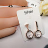 2020 NEW Fashion Jewelry Crystal from Swarovski Earrings Sterling Zircon Japanese and Korean Style Asymmetric Woman Earrings