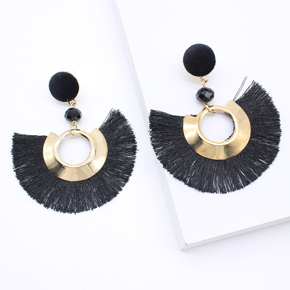 2020 NEW Fashion Tassel Earrings For Women Bohemian Female Dangle Earring Handmade Brincos Statement drop Jewelry Wholesale