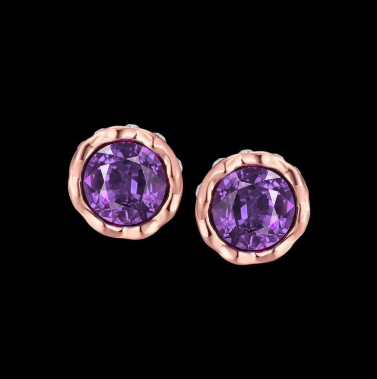 2020 NEW Fashion jewelry 8 Colors heart stud crystal earrings made with Austrian Elements for women brand WOMAN gift