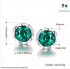 2020 NEW Fashion jewelry 8 Colors heart stud crystal earrings made with Austrian Elements for women brand WOMAN gift