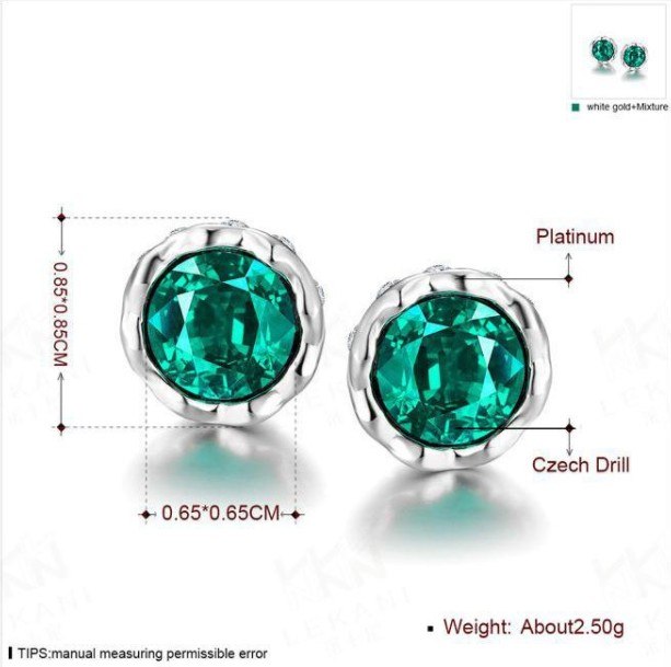 2020 NEW Fashion jewelry 8 Colors heart stud crystal earrings made with Austrian Elements for women brand WOMAN gift