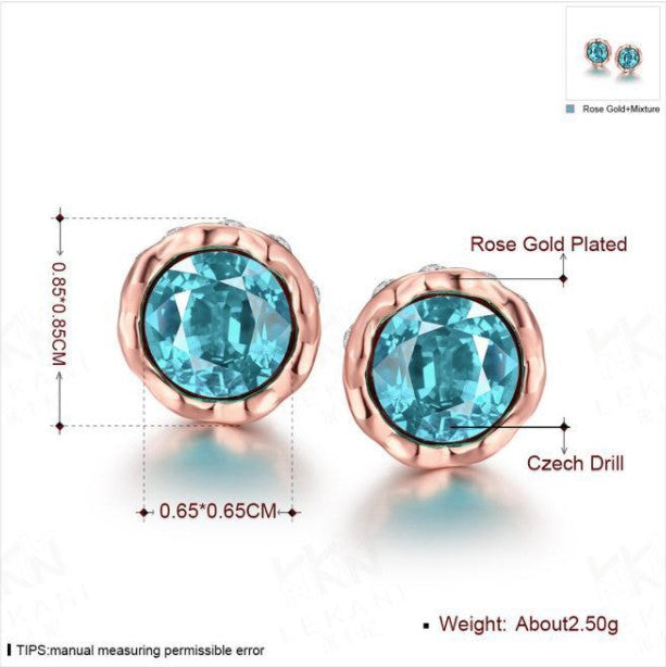 2020 NEW Fashion jewelry 8 Colors heart stud crystal earrings made with Austrian Elements for women brand WOMAN gift