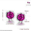 2020 NEW Fashion jewelry 8 Colors heart stud crystal earrings made with Austrian Elements for women brand WOMAN gift